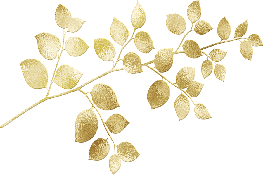 Gold Leaves Illustration